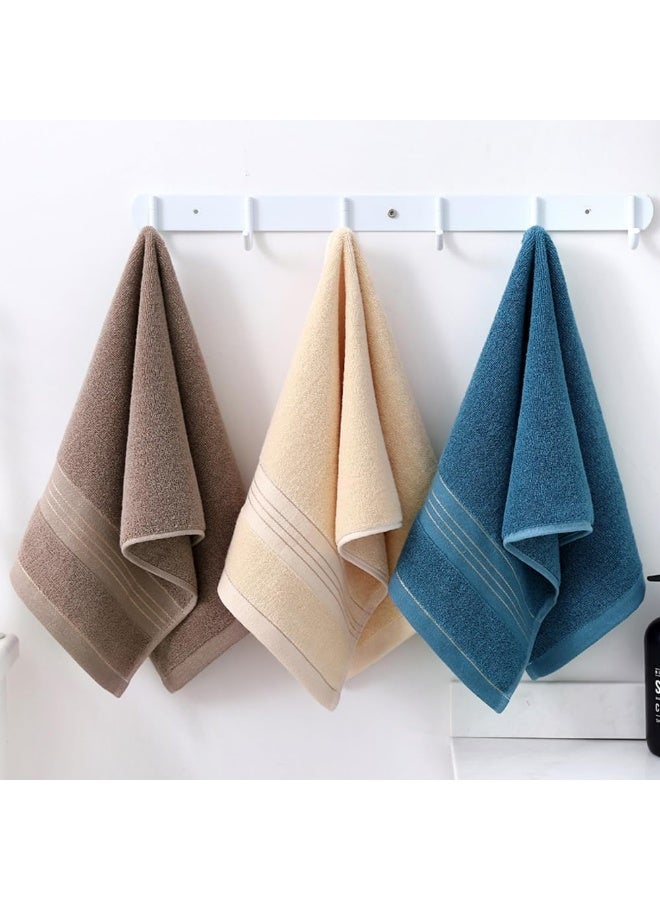 ChicAbode 3 حزمة مناشف اليد للحمام ، مناشف الوجه القطنية ، مجموعة مناشف اليد الزخرفية عالية الامتصاص للصالة الرياضية ، دش ، فندق ، سبا 34x74 سم - Image 2